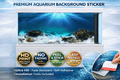 Deep sea tropical coral reef aquarium background decal by Aquarium Background Trung3D featuring vibrant coral and fish scene for fish tanks.
