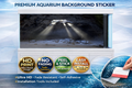 Mystic Cave Light Aquarium Background Sticker by Trung3D featuring sunbeam rock tunnel decal for fish tanks.