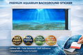 Sun Rays Underwater Aquarium Background Sticker – Clear Blue Ocean Fish Tank Backdrop Decor