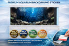 Deep Canyon Aquarium Background decal by Aquarium Background Trung3D featuring 3D underwater rock ravine for fish tanks.