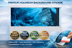 Sunken Big Ben Aquarium Background Sticker – Underwater Ruins Ocean Fish Tank Backdrop Decor