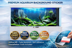 Premium Underwater Canyon Aquarium Background Sticker – Ultra HD 3D Aquascape Fish Tank Backdrop - Aquarium Backround Trung3D
