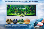 3D Forest Stream Aquarium Background – Premium HD Fish Tank Decal - Aquarium Backround Trung3D