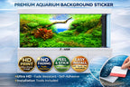 Luxury 3D Aquarium Background Sticker – Lush Green Aquascape Scene, Ultra HD, No Fading - Aquarium Backround Trung3D