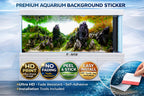 Ultra HD 3D Iwagumi Aquarium Background – Rocky Canyon Stone Fish Tank Sticker - Aquarium Backround Trung3D